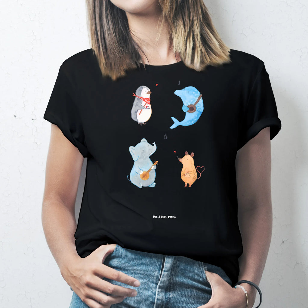 Personalisiertes T-Shirt Big Band Bedrucken, T-Shirt Personalisiert, T-Shirt mit Aufruck, T-Shirt mit Namen, Wunschtext, Lustige Sprüche, Gute Laune, Tiere, Tiermotive, Musikanten, Hund, Gitarre, Maus, Musik, Delfin, Elefant, Triangel, Pinguin, Band