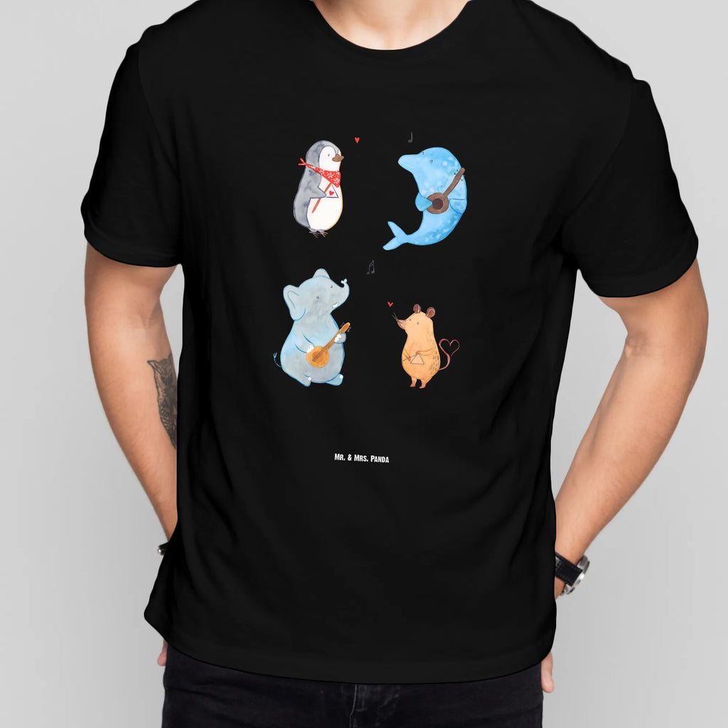 Personalisiertes T-Shirt Big Band Bedrucken, T-Shirt Personalisiert, T-Shirt mit Aufruck, T-Shirt mit Namen, Wunschtext, Lustige Sprüche, Gute Laune, Tiere, Tiermotive, Musikanten, Hund, Gitarre, Maus, Musik, Delfin, Elefant, Triangel, Pinguin, Band