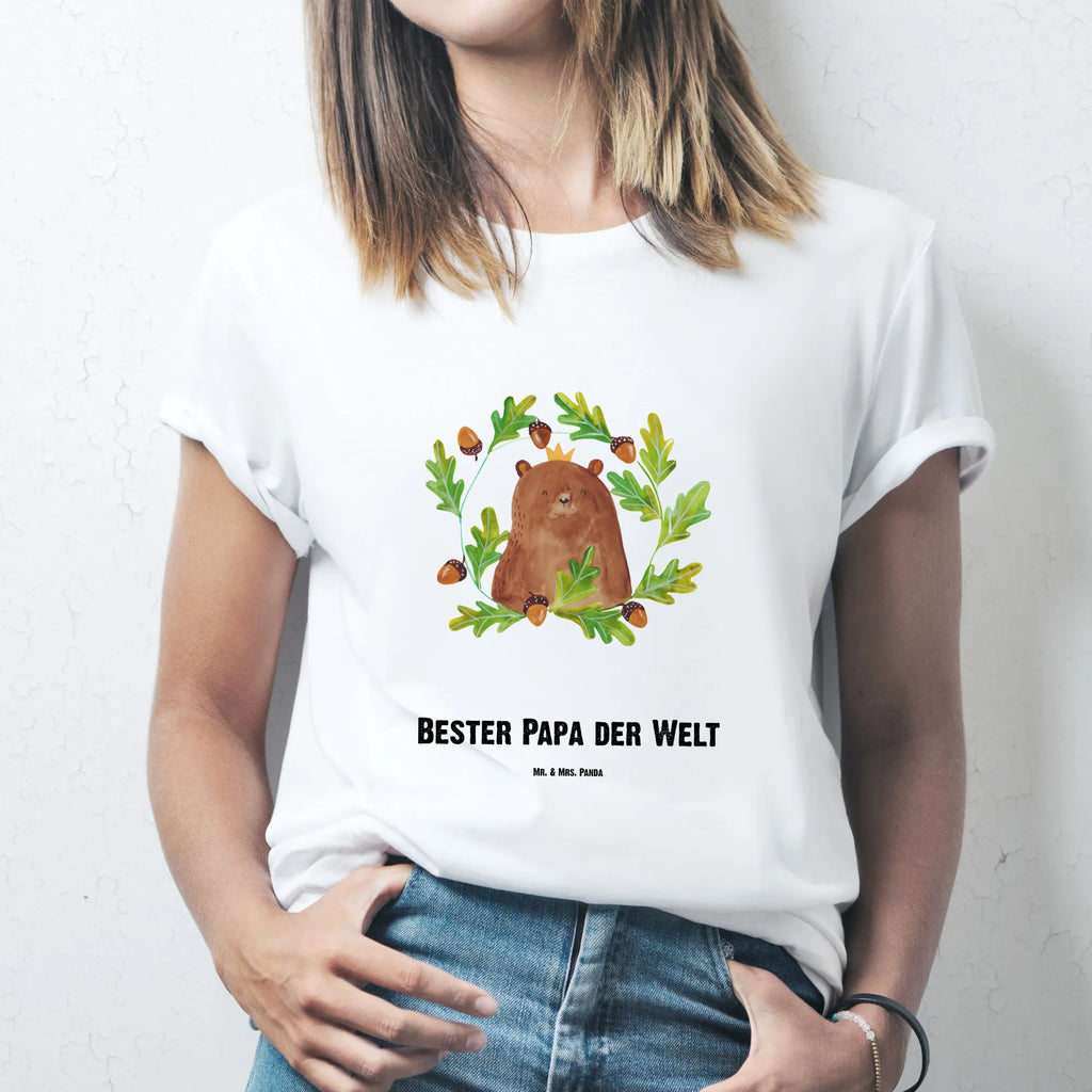 Rozmiar L Personalizowana koszulka Niedźwiedź król Wunschtext, T-Shirt Personalisiert, T-Shirt mit Aufruck, Bedrucken, T-Shirt mit Namen, Teddybär, Teddy, Bär, Papa, Dad, Bester Papa, Papi, Vater, Daddy, Weltbester Papa, Bester Vater, Papa Bär, Vatertag