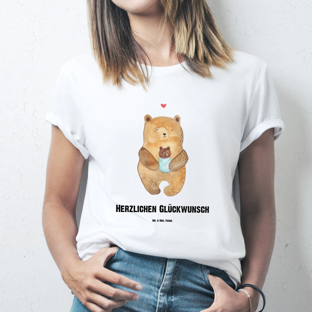 Rozmiar L Personalizowana koszulka Niedźwiedź Niemowlę Bedrucken, T-Shirt mit Namen, Wunschtext, T-Shirt Personalisiert, T-Shirt mit Aufruck, Teddybär, Teddy, Bär, Neffe, Geburt, Mutter, Enkel, Täufling, Glückwunsch, Taufe, Geburtstag, Nichte, Eltern, Enkelin, Baby