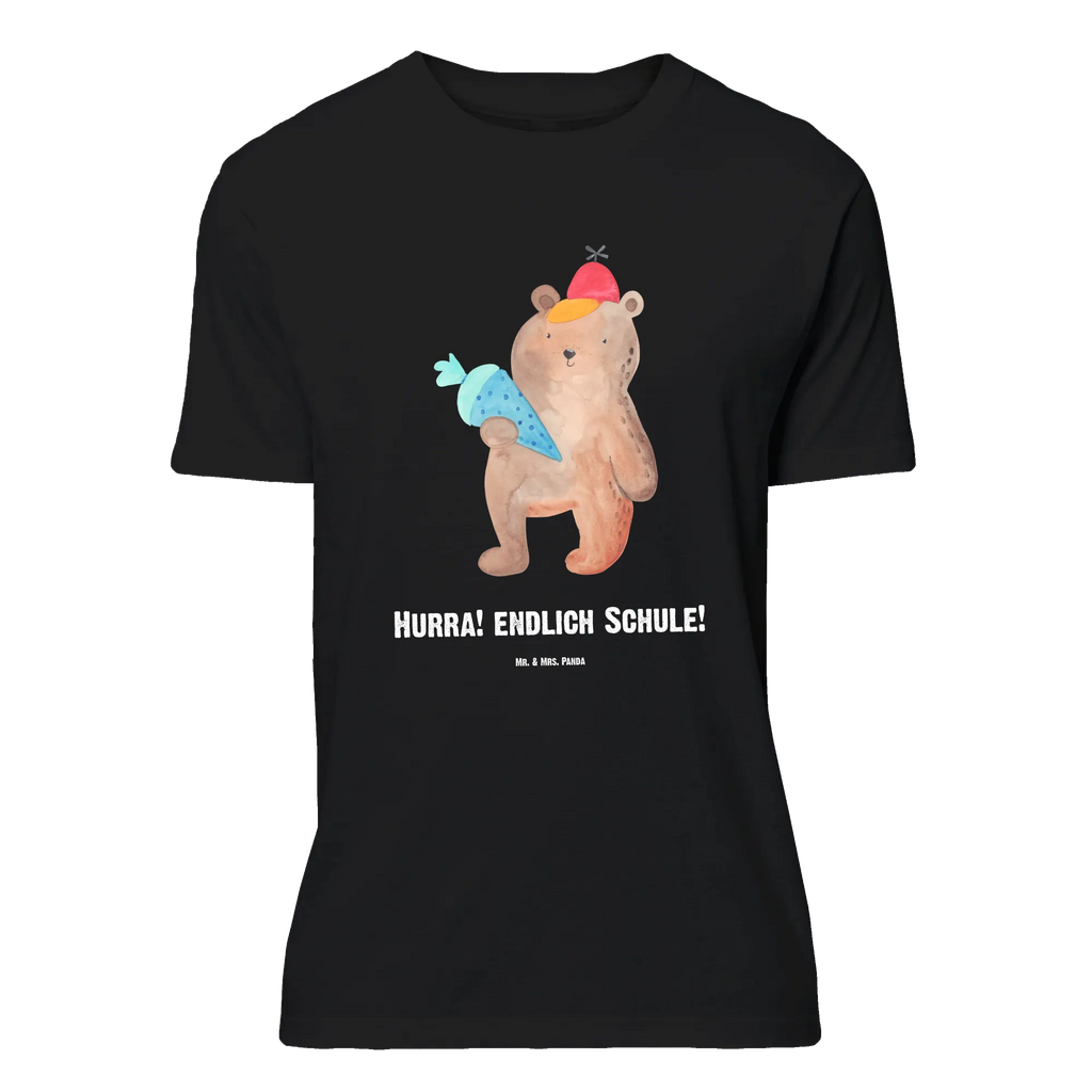 Rozmiar L Personalizowana koszulka Niedźwiedź Torebka szkolna Bedrucken, T-Shirt Personalisiert, T-Shirt mit Namen, Frauen, Wunschtext, Männer, T-Shirt mit Aufruck, Bär, Teddy, Teddybär, Bär Motiv, Schulanfang, Schultüte, Erster Schultag Geschenk, Grundschule, Schulbeginn, Schule Geschenk, Einschulung Geschenk