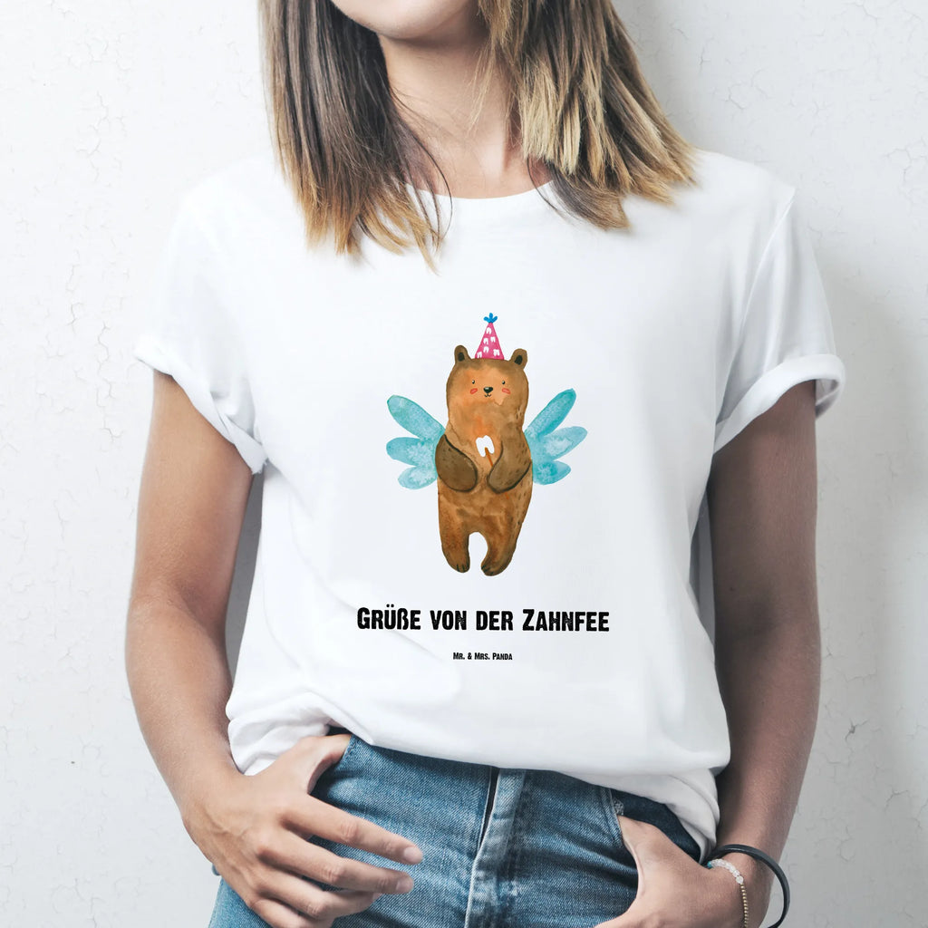 Personalisiertes T-Shirt Zahnfee Bär Wunschtext, T-Shirt mit Aufruck, T-Shirt mit Namen, T-Shirt Personalisiert, Bedrucken, Teddybär, Bär, Teddy, Zahnfee, Fee, Milchzahn, Erster Zahn