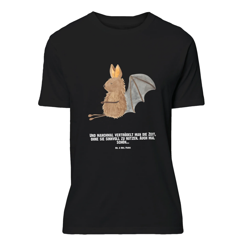 Personalisiertes T-Shirt Fledermaus sitzend T-Shirt mit Aufruck, Wunschtext, T-Shirt mit Namen, T-Shirt Personalisiert, Bedrucken, Lustige Sprüche, Gute Laune, Tiere, Tiermotive, Entspannen, Fledermäuse, Fledermaus, Motivation