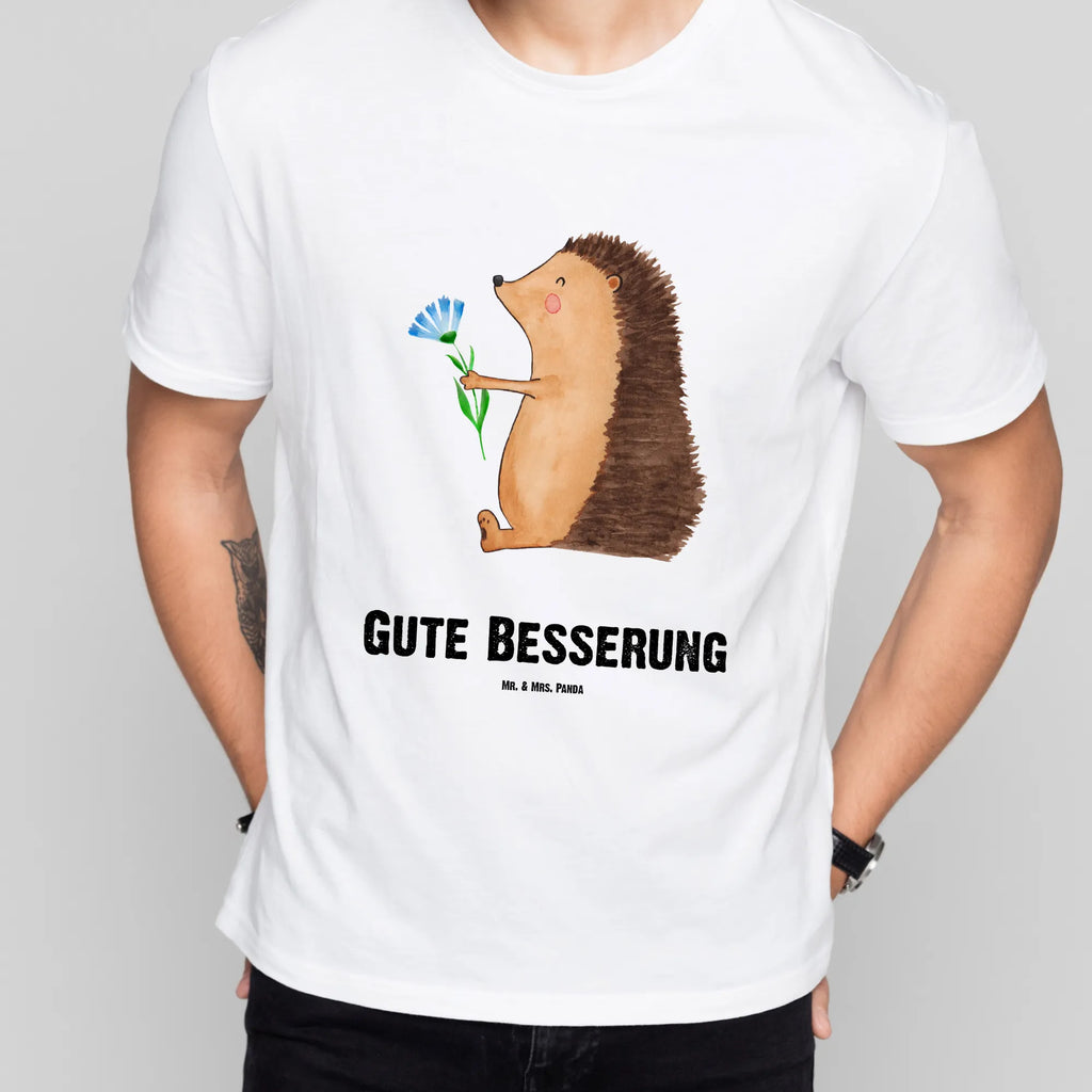 Rozmiar L Personalizowana koszulka jeż Kwiaty T-Shirt mit Namen, T-Shirt mit Aufruck, T-Shirt Personalisiert, Bedrucken, Wunschtext, Lustige Sprüche, Gute Laune, Tiere, Tiermotive, Gute Besserung, Besuch, Krankenhaus, krank, Krankheit, Genesungswünsche, Igel