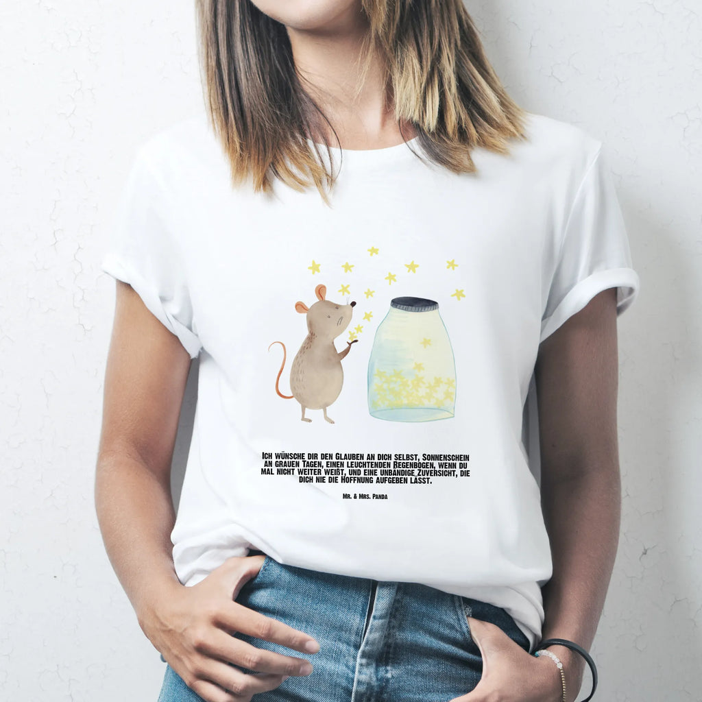 Rozmiar L Personalizowana koszulka mysz Gwiazdy T-Shirt mit Aufruck, T-Shirt mit Namen, Wunschtext, T-Shirt Personalisiert, Bedrucken, Lustige Sprüche, Gute Laune, Tiere, Tiermotive, Schwangerschaft, Maus, Geburtstag, Kind, Geburt, Sterne, Wunsch, Taufgeschenk, Kindergeburtstag, Erstes Kind, Taufe, Träume, Hoffnung