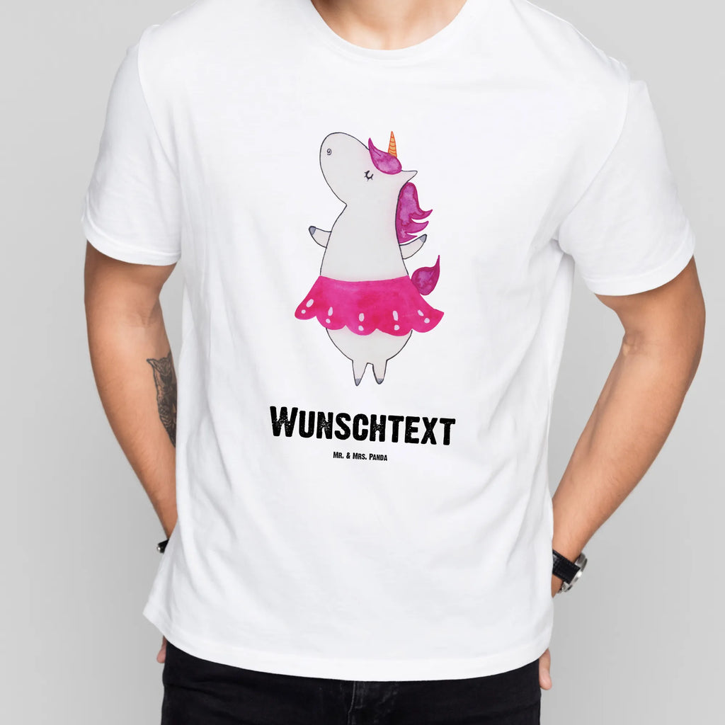Personalised T-Shirt unicorn ballerina T-Shirt mit Namen, Frauen, Männer, T-Shirt mit Aufruck, Bedrucken, T-Shirt Personalisiert, Wunschtext, Einhorn Deko, Unicorn, Einhorn, Einhörner, Lebensfreude, Tänzerin, Spaß, Wohnung, Party, Ballerina, Tanzen, Feiern, Geburtstag, Lebenslust