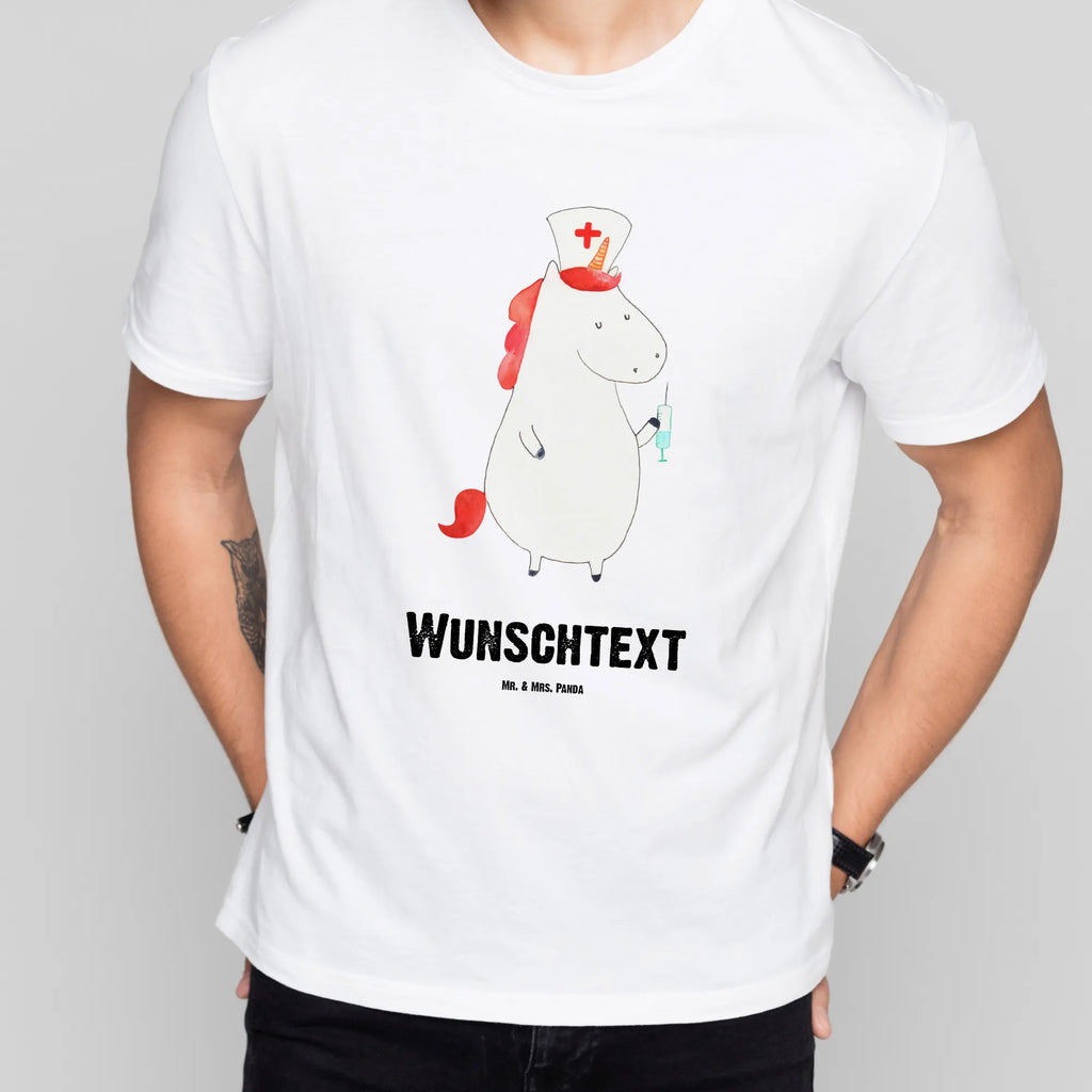 Personalisiertes T-Shirt Einhorn Krankenschwester T-Shirt mit Aufruck, T-Shirt Personalisiert, Wunschtext, T-Shirt mit Namen, Bedrucken, Einhorn Deko, Unicorn, Einhorn, Einhörner, Krankenpflegerin, Ärztin Geschenk, Krankenschwester Geschenk, Krankenschwester Dankeschön, Krankenhaus, Krankenpfleger Geschenk