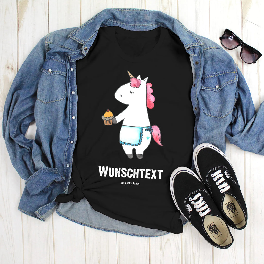 Rozmiar L Personalizowana koszulka Jednorożec muffinka Wunschtext, T-Shirt mit Aufruck, T-Shirt Personalisiert, Bedrucken, T-Shirt mit Namen, Einhorn Deko, Unicorn, Einhorn, Einhörner, Muffin, Geburtstagsgrüße, Grüße, Kekse, Geburtstag, Liebesgrüße, Glückwünsche, Backen