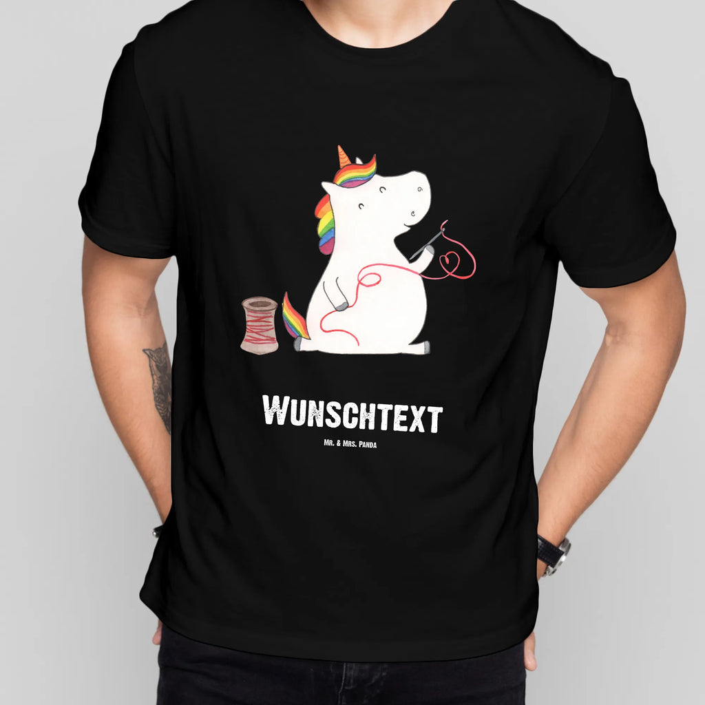 Personalisiertes T-Shirt Einhorn Näherin T-Shirt Personalisiert, Frauen, T-Shirt mit Namen, Männer, Bedrucken, T-Shirt mit Aufruck, Wunschtext, Einhorn, Einhörner, Einhorn Deko, Unicorn, Mädchen, basteln, Häkeln, Nähzimmer, Freundin, nähen, Näherin, Stricken