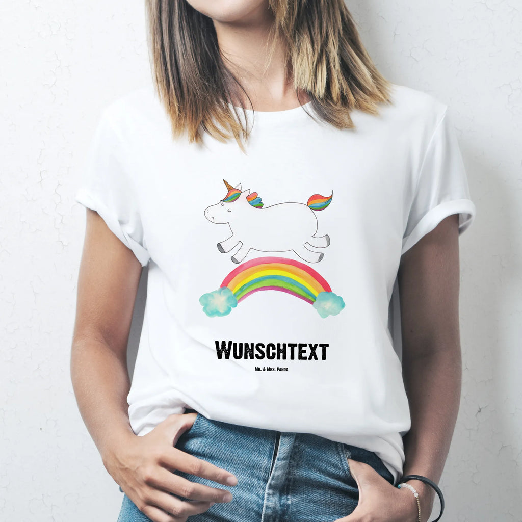 Personalisiertes T-Shirt Einhorn Regenbogen T-Shirt mit Aufruck, T-Shirt Personalisiert, T-Shirt mit Namen, Bedrucken, Wunschtext, Einhorn Deko, Unicorn, Einhorn, Einhörner, Glitzer, Regenbogen, Einhornpower, Einhornautobahn, Erwachsenwerden