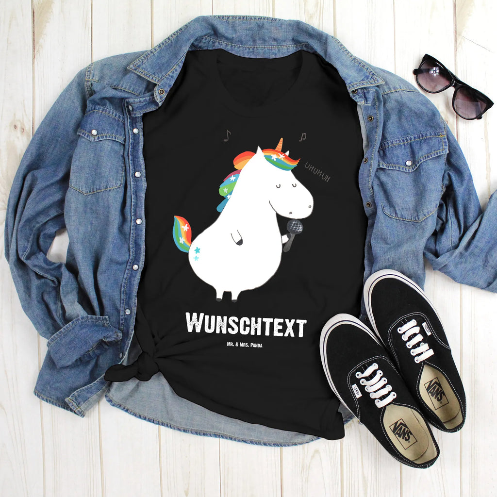 Rozmiar L Personalizowana koszulka jednorożec Śpiewak T-Shirt mit Aufruck, T-Shirt Personalisiert, Damen, T-Shirt mit Namen, Herren, Einhorn Deko, Einhörner, Unicorn, Einhorn, Freundin, Konfetti, Party, Sänger, Feier, Disco, Fest, Glitzer, Sängerin, Geburtstag