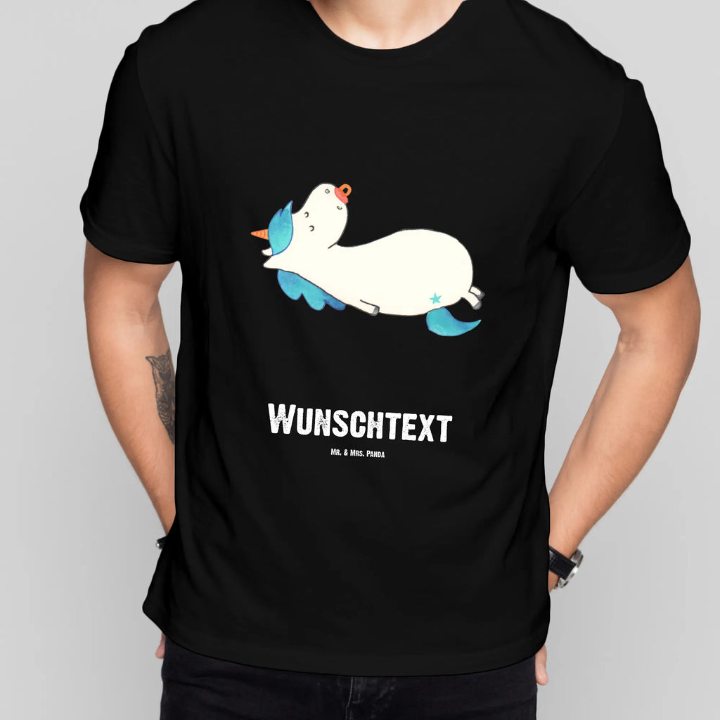 Rozmiar L Personalizowana koszulka Jednorożec smoczek T-Shirt mit Aufruck, T-Shirt mit Namen, Wunschtext, Bedrucken, T-Shirt Personalisiert, Einhorn Deko, Unicorn, Einhorn, Einhörner, Baby, Schnuller, Kleinkind, Geschenk Geburt, Mutter, Mama, Geburt, Säugling, Geburtstag