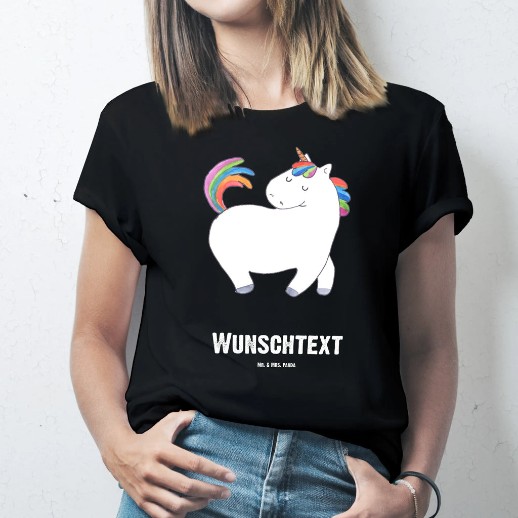 Personalisiertes T-Shirt Einhorn stolzierend T-Shirt mit Aufruck, Bedrucken, T-Shirt Personalisiert, Wunschtext, T-Shirt mit Namen, Einhorn Deko, Unicorn, Einhorn, Einhörner, Reiter, Freundin, Geschenk, Stolz, Pferd, Anders, Reiten, Bunt