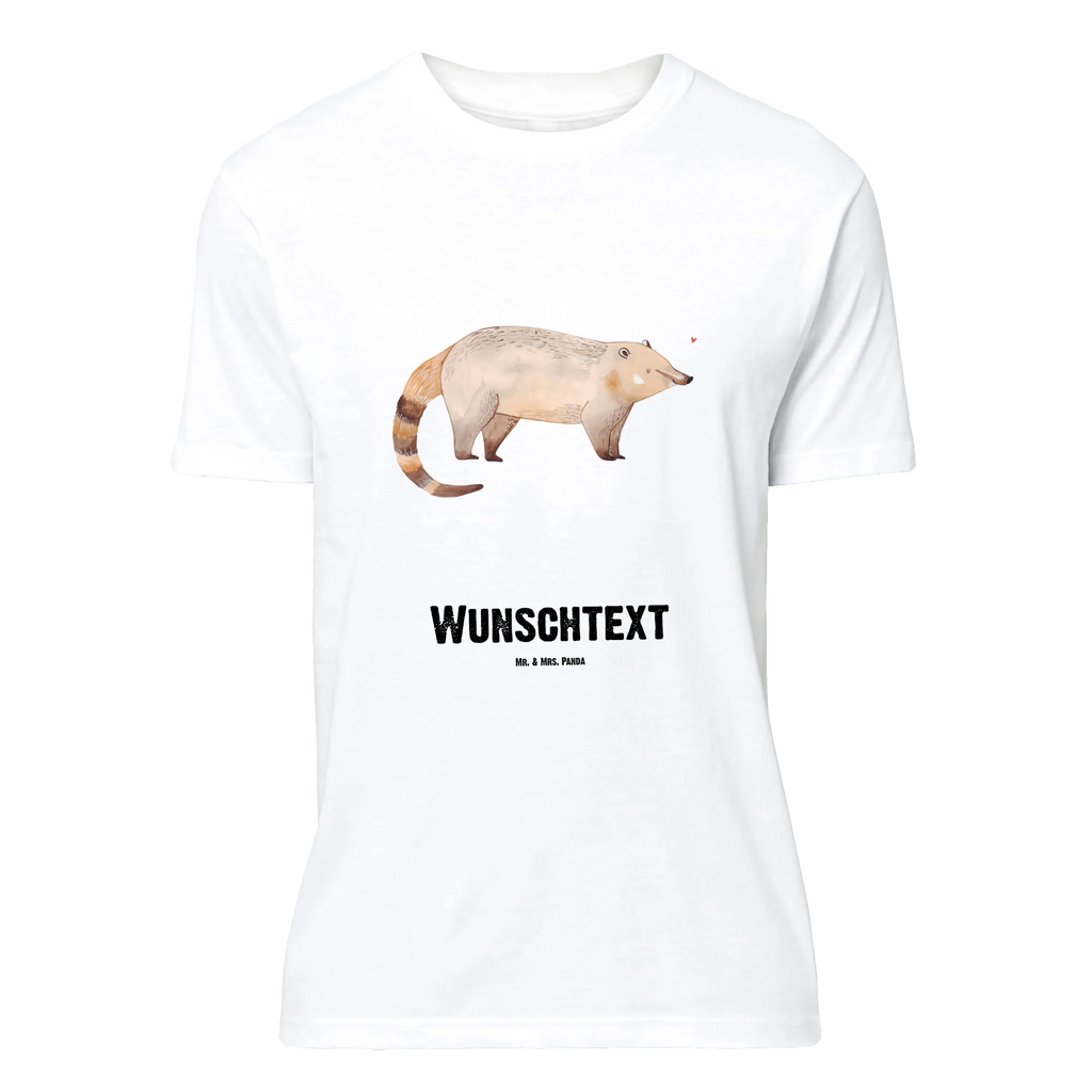 Rozmiar L Personalizowana koszulka Nosacz T-Shirt mit Namen, T-Shirt mit Aufruck, Bedrucken, T-Shirt Personalisiert, Wunschtext, Lustige Sprüche, Gute Laune, Tiere, Tiermotive, Nasenbär, Bär, Rüsselbär, Nasenbären