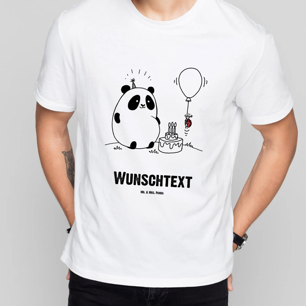 Rozmiar L Personalizowana koszulka Panda urodziny T-Shirt Personalisiert, Frauen, T-Shirt mit Aufruck, T-Shirt mit Namen, Männer