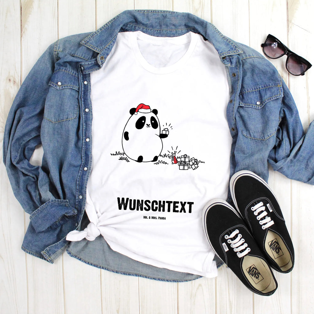 Personalisiertes T-Shirt Panda Weihnachtsgeschenk T-Shirt mit Aufruck, T-Shirt mit Namen, T-Shirt Personalisiert