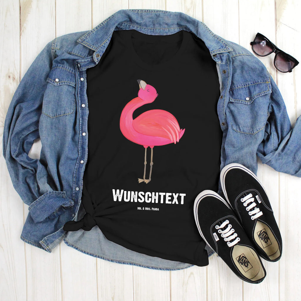 Personalised T-Shirt flamingo Proud T-Shirt mit Aufruck, Wunschtext, Bedrucken, T-Shirt Personalisiert, T-Shirt mit Namen, Flamingo, Selbstakzeptanz, Schwester, Selbstliebe, Stolz, Mama, Freundin, Tochter, Freude, Beste Freundin