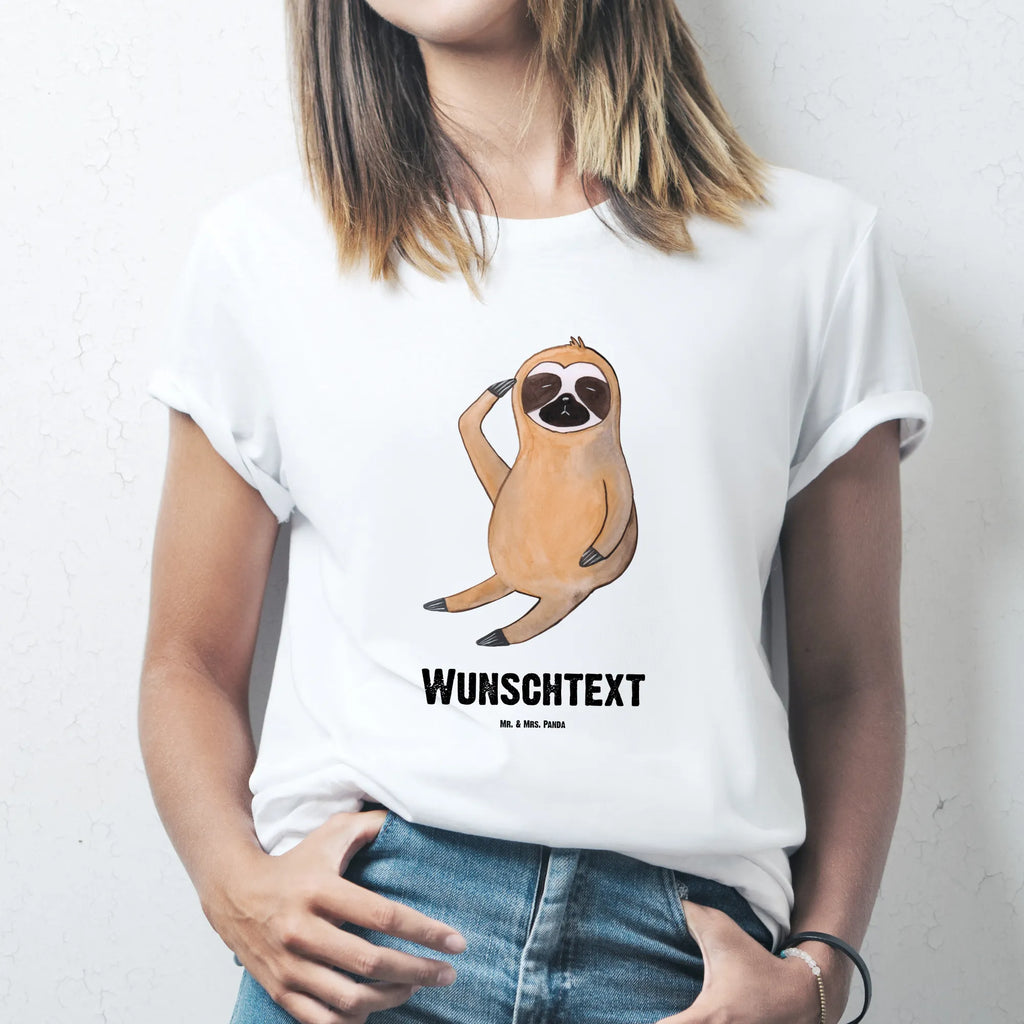 Personalisiertes T-Shirt Faultier Vogel zeigen T-Shirt mit Namen, Bedrucken, T-Shirt Personalisiert, Wunschtext, T-Shirt mit Aufruck, Faultier, Faultier Geschenk, Faultier Deko, Vogel, Der Frühe Vogel, Früher Vogel, Faultierwelt, Spinner, Frühaufsteher, Faultiere, faul, Lieblingstier, Morgenmuffel
