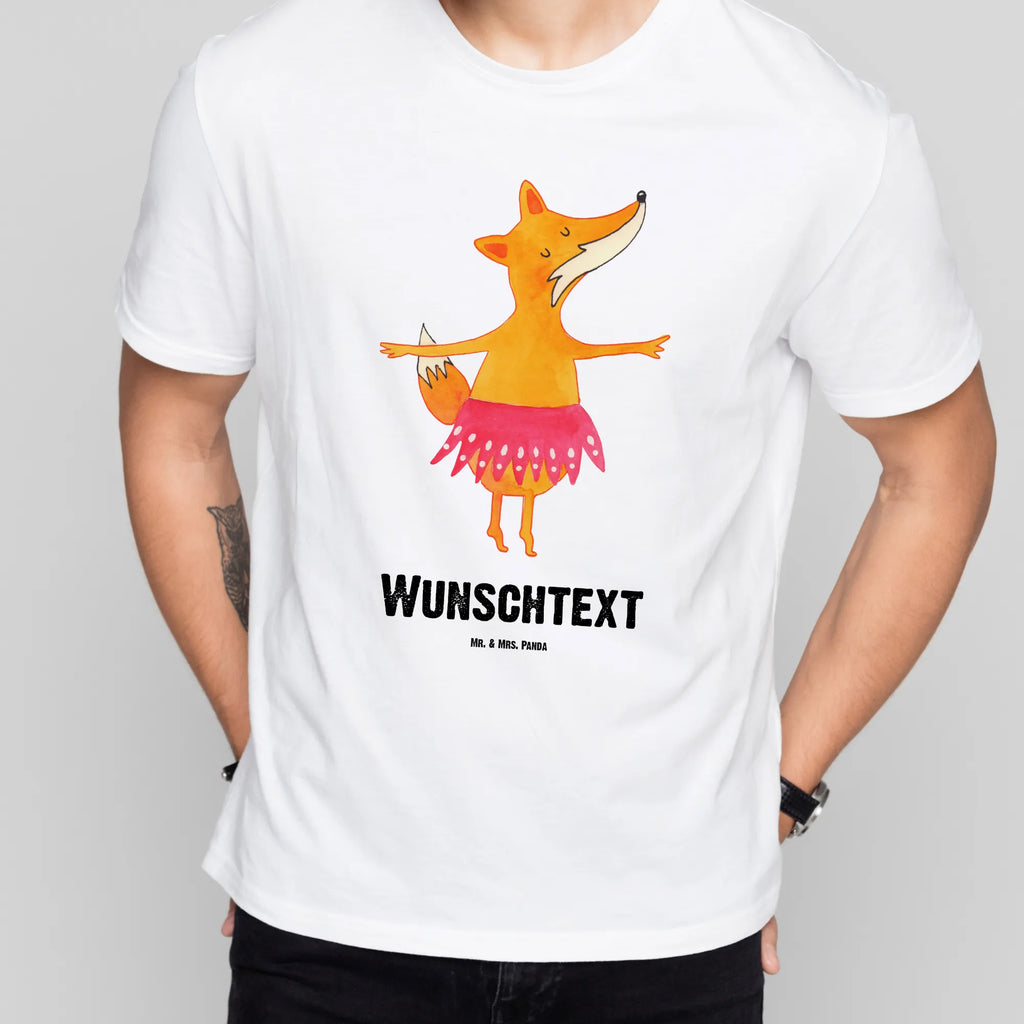 Personalisiertes T-Shirt Fuchs Ballerina T-Shirt mit Namen, Bedrucken, T-Shirt mit Aufruck, T-Shirt Personalisiert, Wunschtext, Fuchs, Ballett, Geburtstag, Tanzen, Party, Tänzerin, Einladung, Füchse, Ballerina, Füchsin, Fuchs Spruch