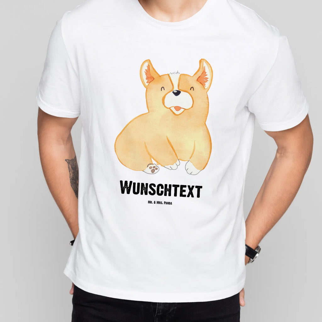 Personalisiertes T-Shirt Corgie T-Shirt mit Namen, Bedrucken, T-Shirt Personalisiert, T-Shirt mit Aufruck, Männer, Frauen, Wunschtext, Hundemotiv, Hund, Haustier, Tierliebhaber, Sprüche, Hunderasse, Hundebesitzer, Motivation, britisch, Spruch, Hundespruch, Lebensfreude, Corgie, Welsh Corgie Pembroke