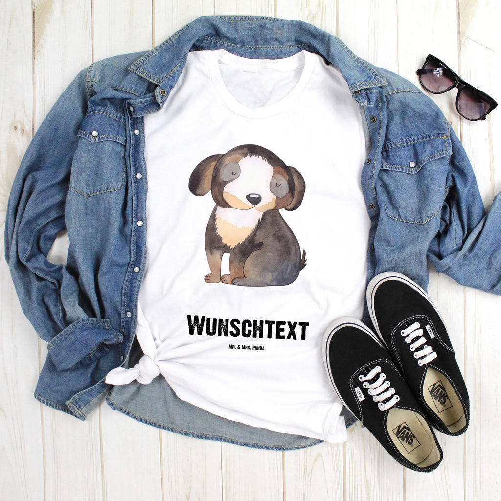 Rozmiar L Personalizowana koszulka pies relaks T-Shirt mit Aufruck, Bedrucken, T-Shirt mit Namen, Wunschtext, T-Shirt Personalisiert, Hundemotiv, Hund, Haustier, Tierliebhaber, Sprüche, Hunderasse, Hundebesitzer, Liebe, Hundeliebe, Schwarzer Hund, Hundeglück
