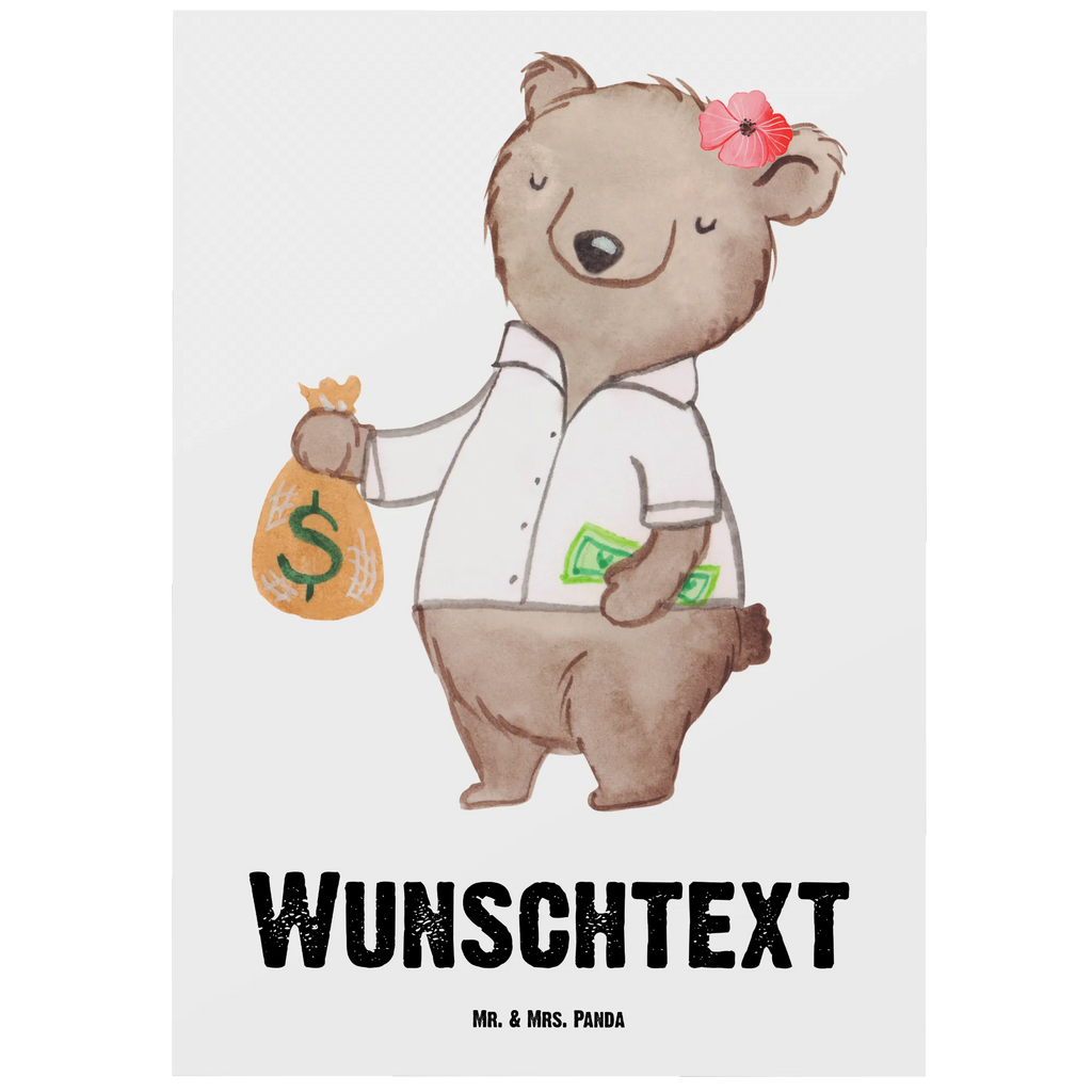 Personalizowana kartka pocztowa bankierka serce Zawód, Wykształcenie, Jubileusz, Pożegnanie, Emerytura, Kolega, Koleżanka, Prezent, Dawać, Pracownik, Współpracownik, Firma, Dziękuję, Dziękuję bardzo