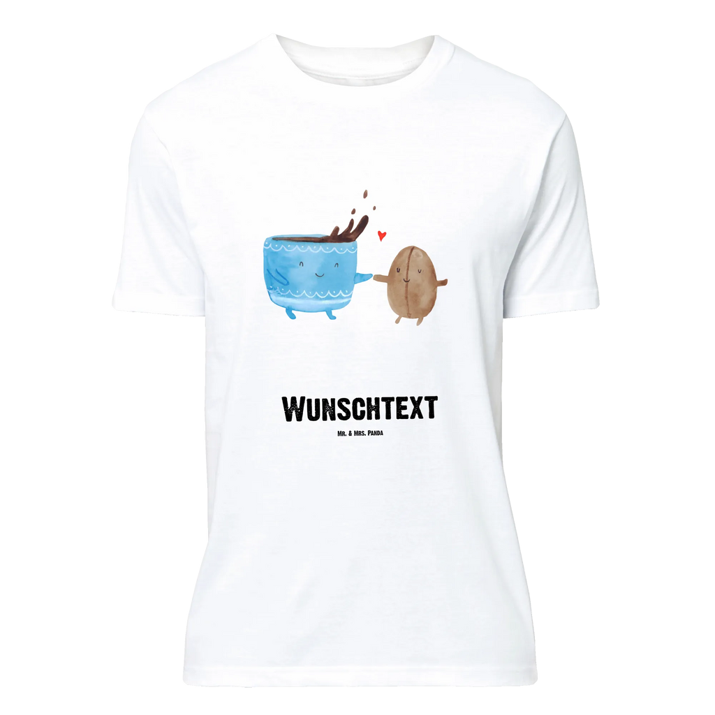 Personalised T-Shirt Coffee Bean Bedrucken, Wunschtext, T-Shirt mit Namen, T-Shirt mit Aufruck, T-Shirt Personalisiert, Lustige Sprüche, Gute Laune, Tiere, Tiermotive, Zufriedenheit, Kaffee, Kaffeebohne, Glück, Genuss