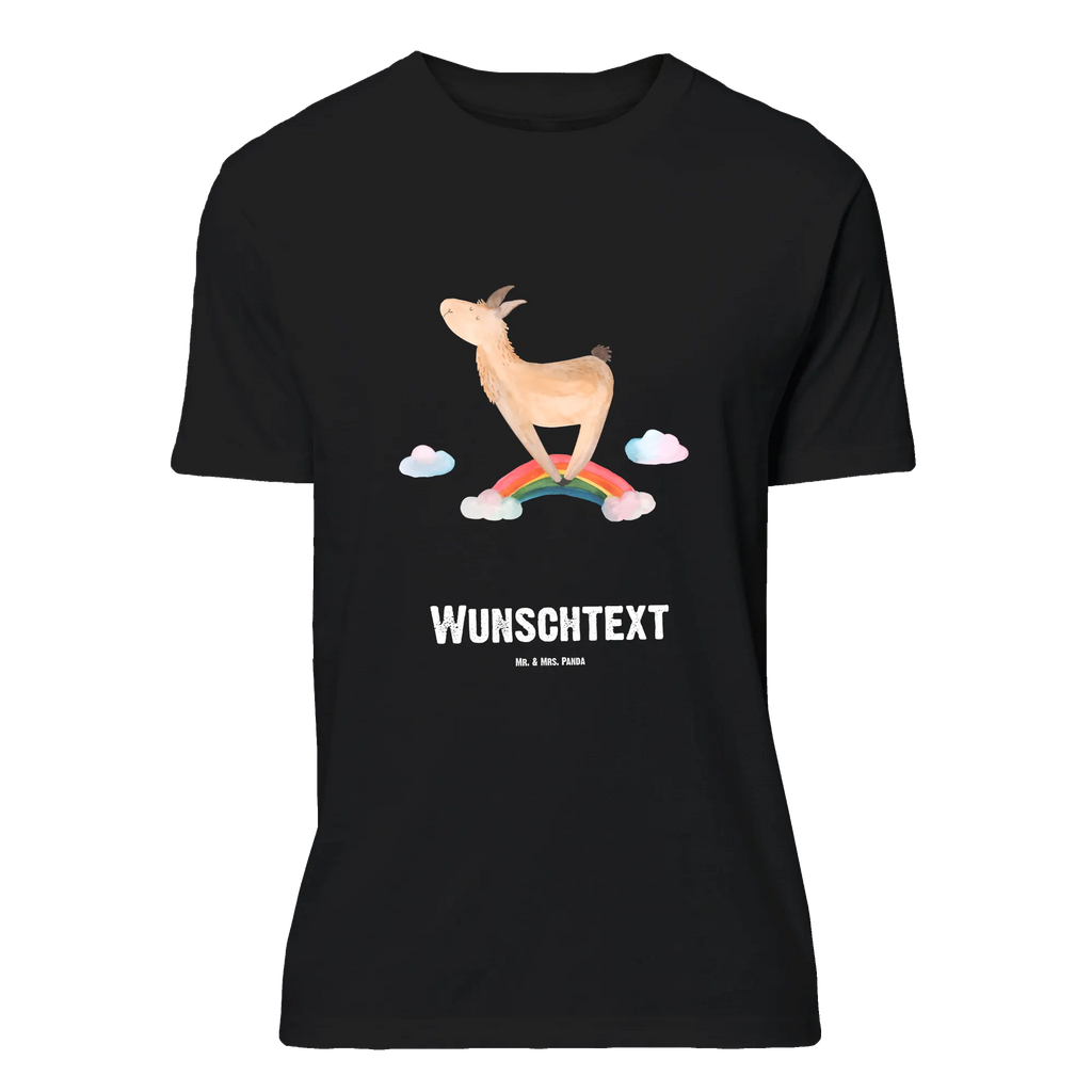 Rozmiar L Personalizowana koszulka lama tęcza Wunschtext, T-Shirt Personalisiert, T-Shirt mit Aufruck, Bedrucken, T-Shirt mit Namen, Alpaka, Lama, Freiheit, Wolkenland, Selbstständig, Lamas, Haters, Hobby, Abi, Schule, Regenbogen, Außenseiter, Haters Gonna Hate