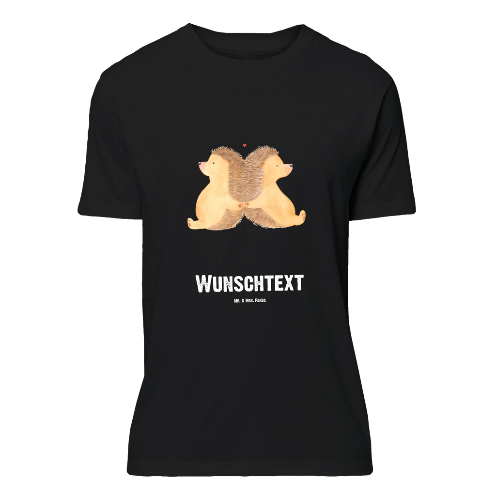 Personalised T-Shirt Hedgehogs holding hands Wunschtext, T-Shirt Personalisiert, T-Shirt mit Namen, Bedrucken, T-Shirt mit Aufruck, Freund, Partner, Hocheitstag, Liebesgeschenk, Heiraten, Ehefrau, Jahrestag, Heiratsantrag, Ehemann, Verlobung, Freundin, Liebe, Hochzeit, Love, Lieblingsmensch, Liebesbotschaft, Hand in Hand, Gemeinsamkeit, Igel, Große Liebe, Igelliebe, Liebesbeweis, Geschenk für Zwei