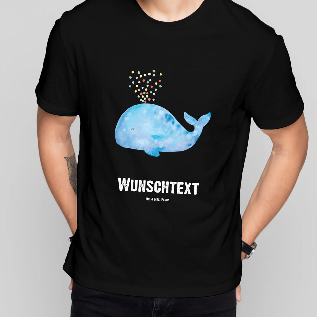 Personalised T-Shirt whale confetti T-Shirt mit Namen, Bedrucken, T-Shirt mit Aufruck, Wunschtext, T-Shirt Personalisiert, Meer, Urlaub, Meerestiere, Geburtstag, Trennung, Wale, Motivation, Diät, Abnehmen, Wal, Neustart, Neuanfang, Konfetti, Lebensabschnitt