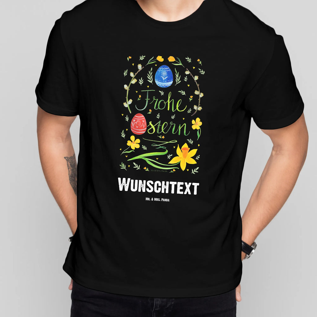 Personalisiertes T-Shirt Frohe Ostern T-Shirt mit Namen, T-Shirt Personalisiert, Wunschtext, T-Shirt mit Aufruck, Bedrucken, Ostergeschenke Kinder, Osternest, Ostergeschenke, Geschenke zu Ostern, Osterdeko, Ostern Geschenk, Ostern Kinder, Ostern, Osterhase, Osterei, Frohe Ostern, Weidenkätzchen. Lettering, Osterblume, Bemalte Ostereier, Ostergrüße
