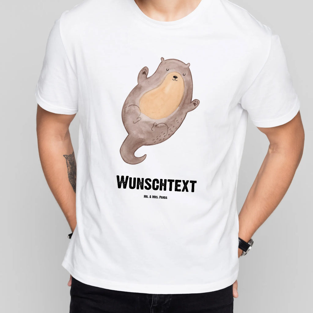 Rozmiar L Personalizowana koszulka wydra Przytulić Bedrucken, T-Shirt mit Namen, T-Shirt Personalisiert, T-Shirt mit Aufruck, Wunschtext, Otter, Seeotter, Fischotter, Otter Seeotter See Otter