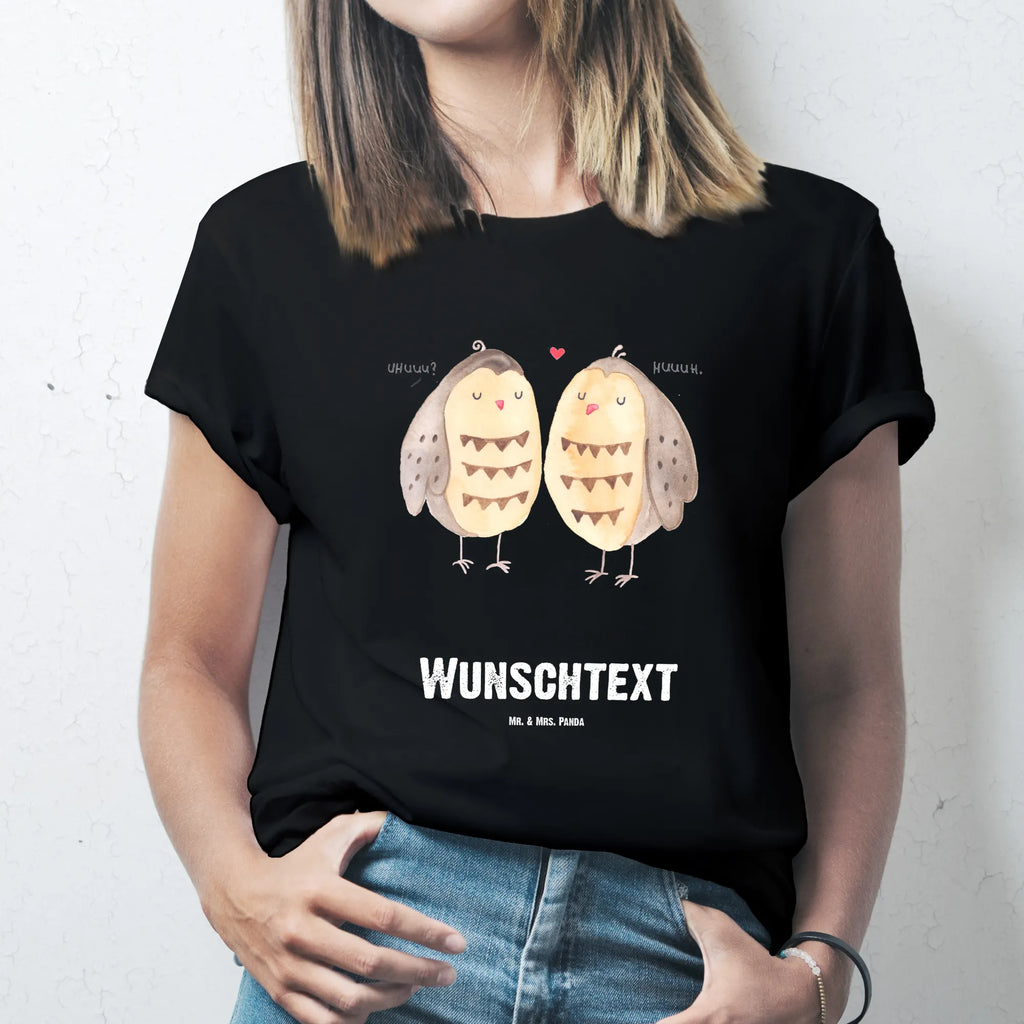 Personalised T-Shirt owls Love T-Shirt mit Namen, T-Shirt mit Aufruck, Wunschtext, T-Shirt Personalisiert, Bedrucken, Eule, Freundin Geschenk, All You Need Is Love, Freund, Hochzeit Spruch, Liebe Spruch, Owl, Eule Deko, Wortspiel Lustig, Liebe