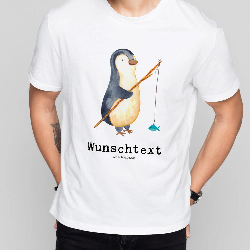 Rozmiar L Personalizowana koszulka Pingwin Wędkarz T-Shirt mit Aufruck, T-Shirt Personalisiert, Bedrucken, Wunschtext, T-Shirt mit Namen, Pinguin, Hobby, Planer, Tagträume, Tagesplan, Plan, Freundinnen, Pinguine, Angeln, Wochenende, Geschenk, Angler, Urlaub, Neustart, Motivation, Geschenkidee