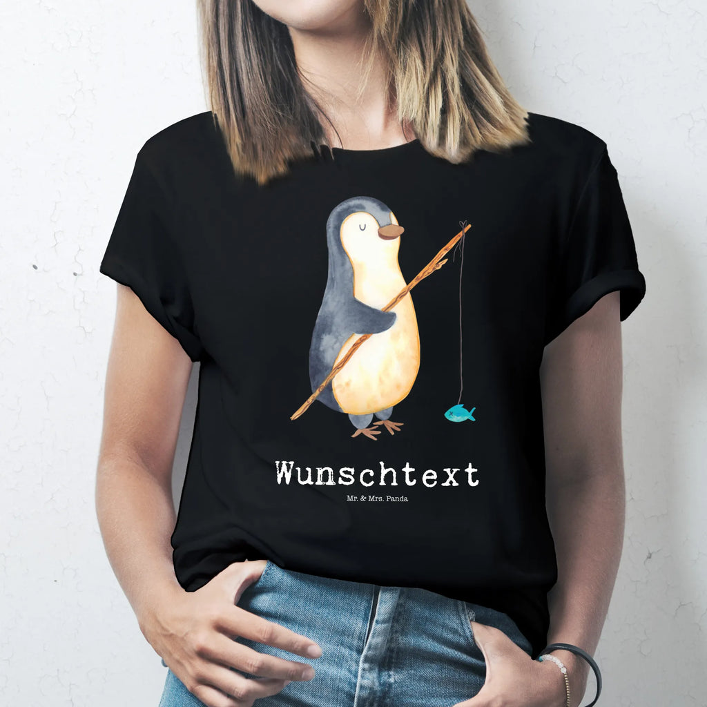 Rozmiar L Personalizowana koszulka Pingwin Wędkarz T-Shirt mit Aufruck, T-Shirt Personalisiert, Bedrucken, Wunschtext, T-Shirt mit Namen, Pinguin, Hobby, Planer, Tagträume, Tagesplan, Plan, Freundinnen, Pinguine, Angeln, Wochenende, Geschenk, Angler, Urlaub, Neustart, Motivation, Geschenkidee