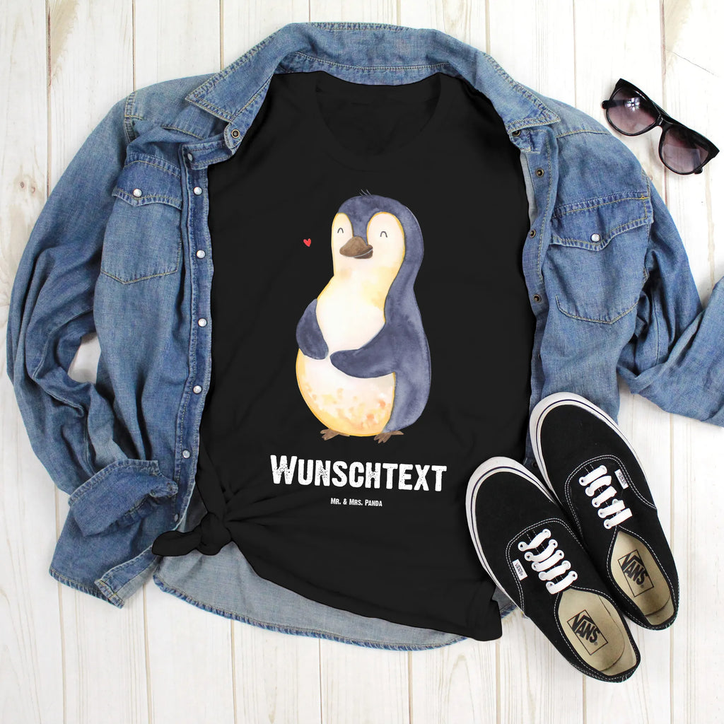 Personalisiertes T-Shirt Pinguin Diät T-Shirt mit Namen, T-Shirt mit Aufruck, Wunschtext, T-Shirt Personalisiert, Bedrucken, Pinguin, Pinguine, Abnehmen, Selbstliebe, Diät, Körperliebe, Abspecken, Selbstrespekt, Gewicht, Motivation