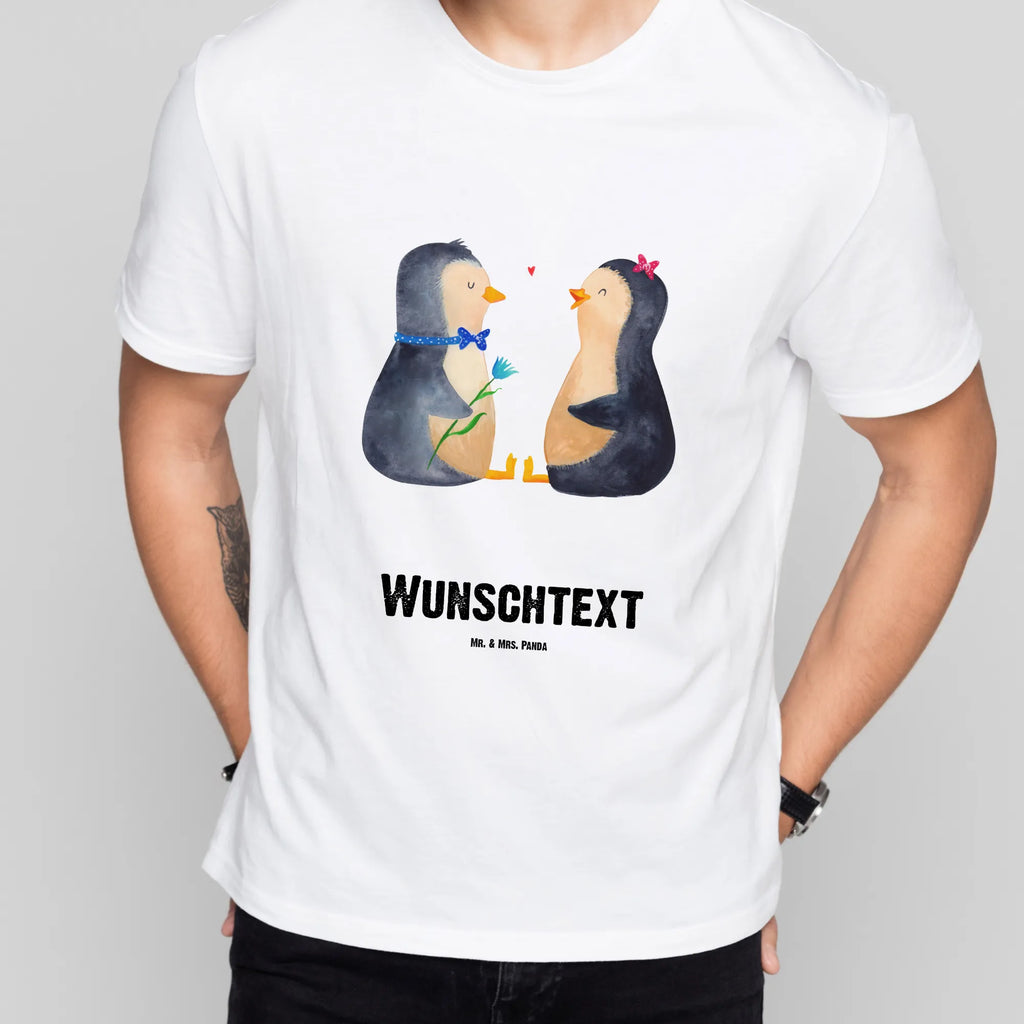 Rozmiar L Personalizowana koszulka Pingwin para T-Shirt Personalisiert, Bedrucken, T-Shirt mit Namen, T-Shirt mit Aufruck, Wunschtext, Pinguin, Große Liebe, Traumpaar, Liebesbeweis, Hochzeitstag, Pinguine, Jahrestag, Verlobung, Liebe, Liebesgeschenk, Hochzeitsgeschenk, Liebespaar, Hochzeit