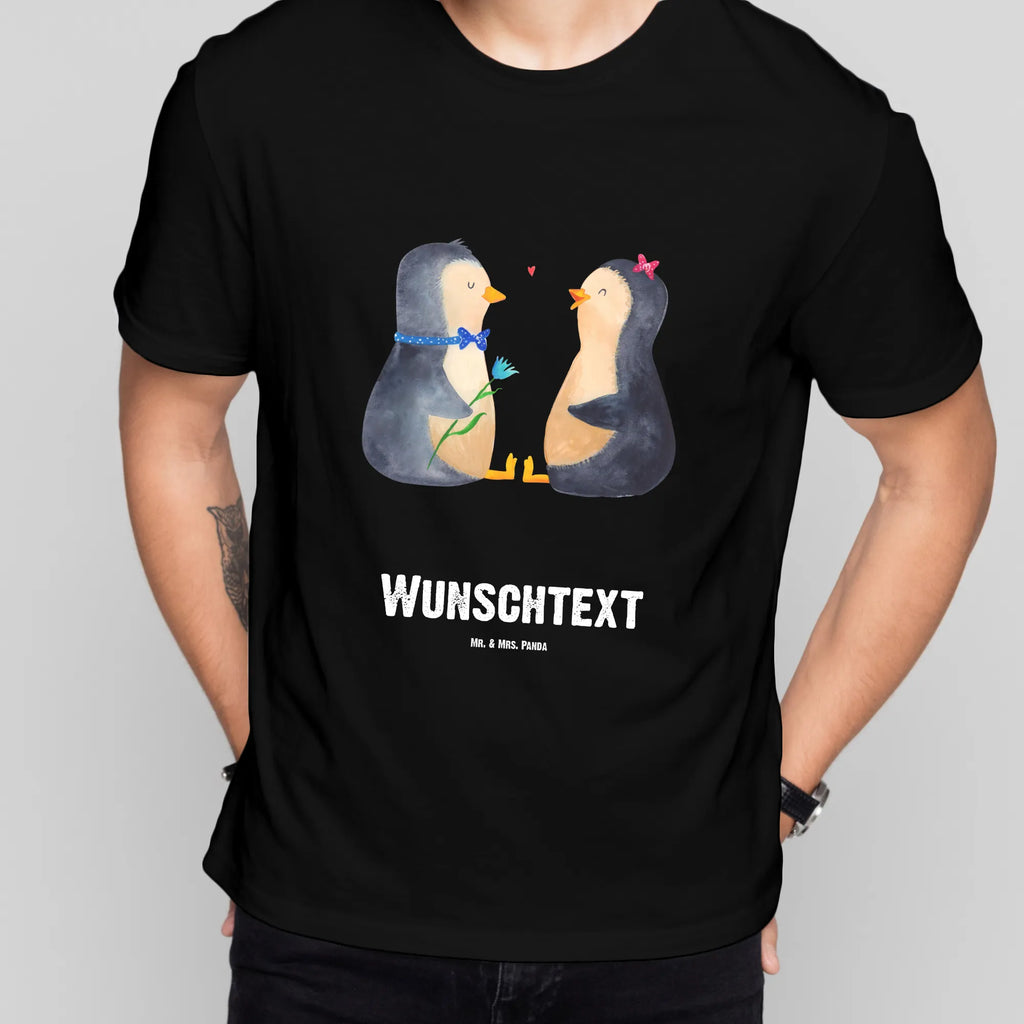 Rozmiar L Personalizowana koszulka Pingwin para T-Shirt Personalisiert, Bedrucken, T-Shirt mit Namen, T-Shirt mit Aufruck, Wunschtext, Pinguin, Große Liebe, Traumpaar, Liebesbeweis, Hochzeitstag, Pinguine, Jahrestag, Verlobung, Liebe, Liebesgeschenk, Hochzeitsgeschenk, Liebespaar, Hochzeit