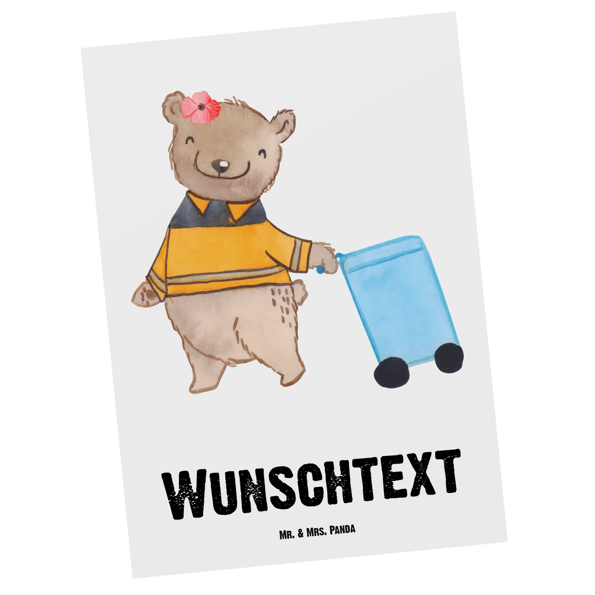 Personalisierte Postkarte Müllwerkerin Herz Ansichtskarte mit Namen, Individualisierbare Postkarte, grußkarte personalisiert, Ansichtskarte mit Wunschtext, Personalisierte Postkarte mit Wunschtext, Grußkarte mit eigenem Text, Postkarten mit Namen, Grußkarte mit Namen, Personalisierbare Grußkarte, Personalisierte Grußkarte, individuelle grußkarte, Karte mit Wunschtext, personalisierte postkarten, Postkarte mit Namen, Grußkarte mit Wunschtext, Personalisierte Grußkarten, Postkarte personalisiert, Personalisierte Karte, Personalisierte Postkarte mit Namen, Postkarte Personalisierbar, Postkarte mit Wunschtext, Personalisierte Postkarte, individuelle postkarte, Karte mit Namen, personalisierbare postkarte, Personalisierte Mr. & Mrs. Panda Postkarte, Postkarte mit eigenem Text, Geschenk, Schenken, Jubiläum, Danke, Dankeschön, Beruf, Ausbildung, Abschied, Rente, Kollege, Kollegin, Arbeitskollege, Mitarbeiter, Firma, Kehrichtfrau, Müllentsorgerin, Müllfahreriin, Müllfrau, Fachkraft Kreislauf- und Abfallwirtschaft, Müllwerkerin