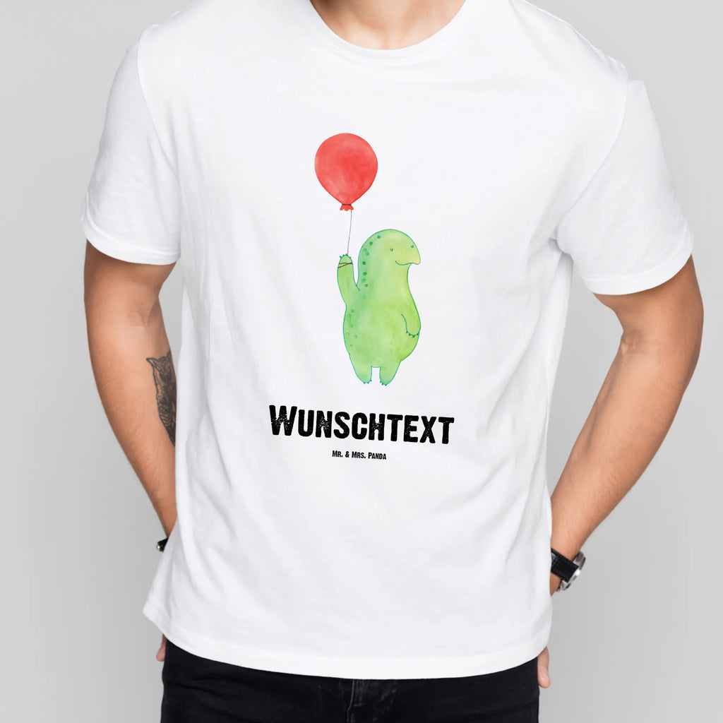 Personalised T-Shirt tortoise balloon T-Shirt mit Namen, T-Shirt Personalisiert, T-Shirt mit Aufruck, Bedrucken, Wunschtext, Schildkröte, Mutausbruch, Motivation, Motivationsspruch, Schildkröten