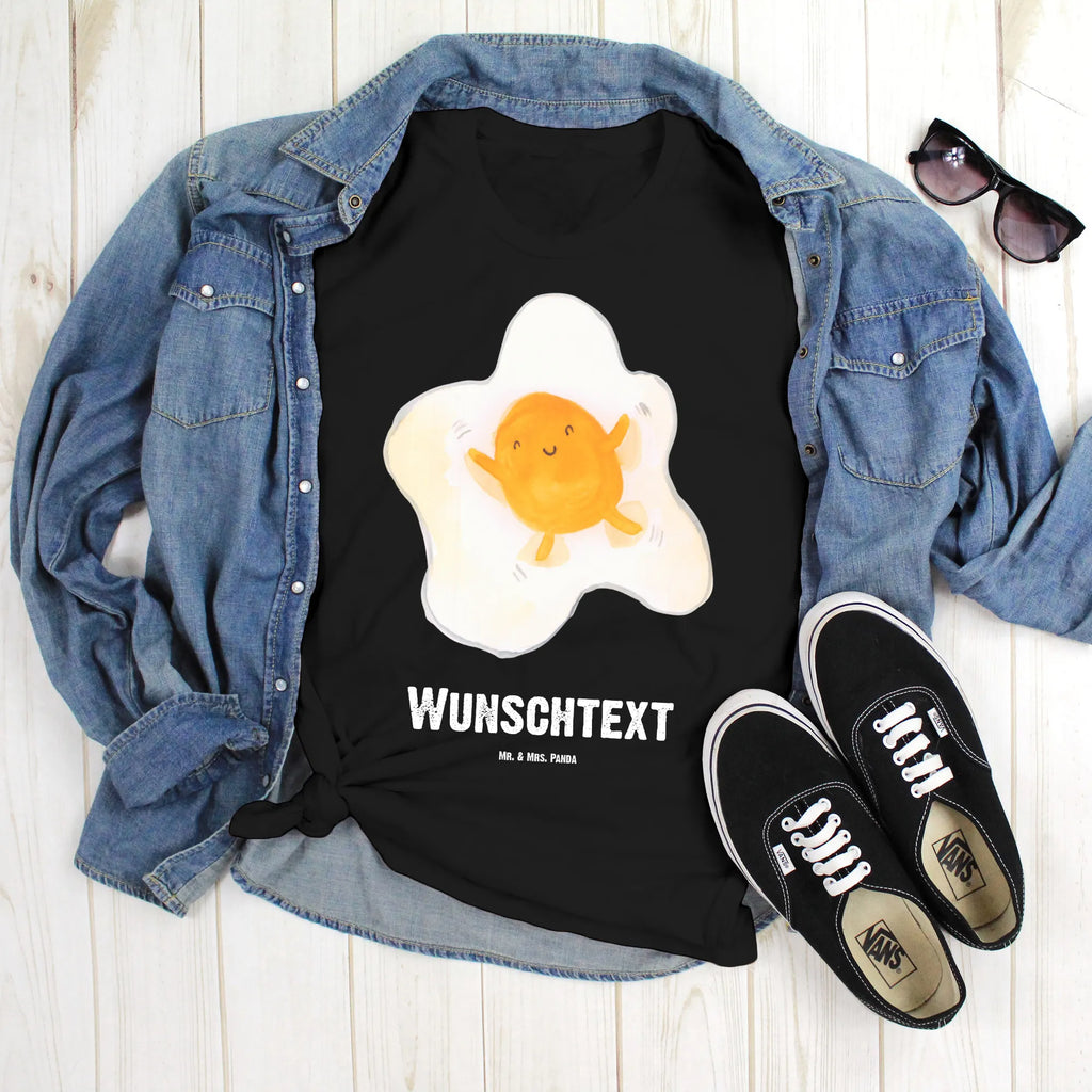 Personalised T-Shirt Fried egg egg Bedrucken, T-Shirt Personalisiert, T-Shirt mit Aufruck, Wunschtext, T-Shirt mit Namen, Lustige Sprüche, Gute Laune, Tiere, Tiermotive, Liebe, Glücklich, Spiegelei, Tag, Ei, Schön