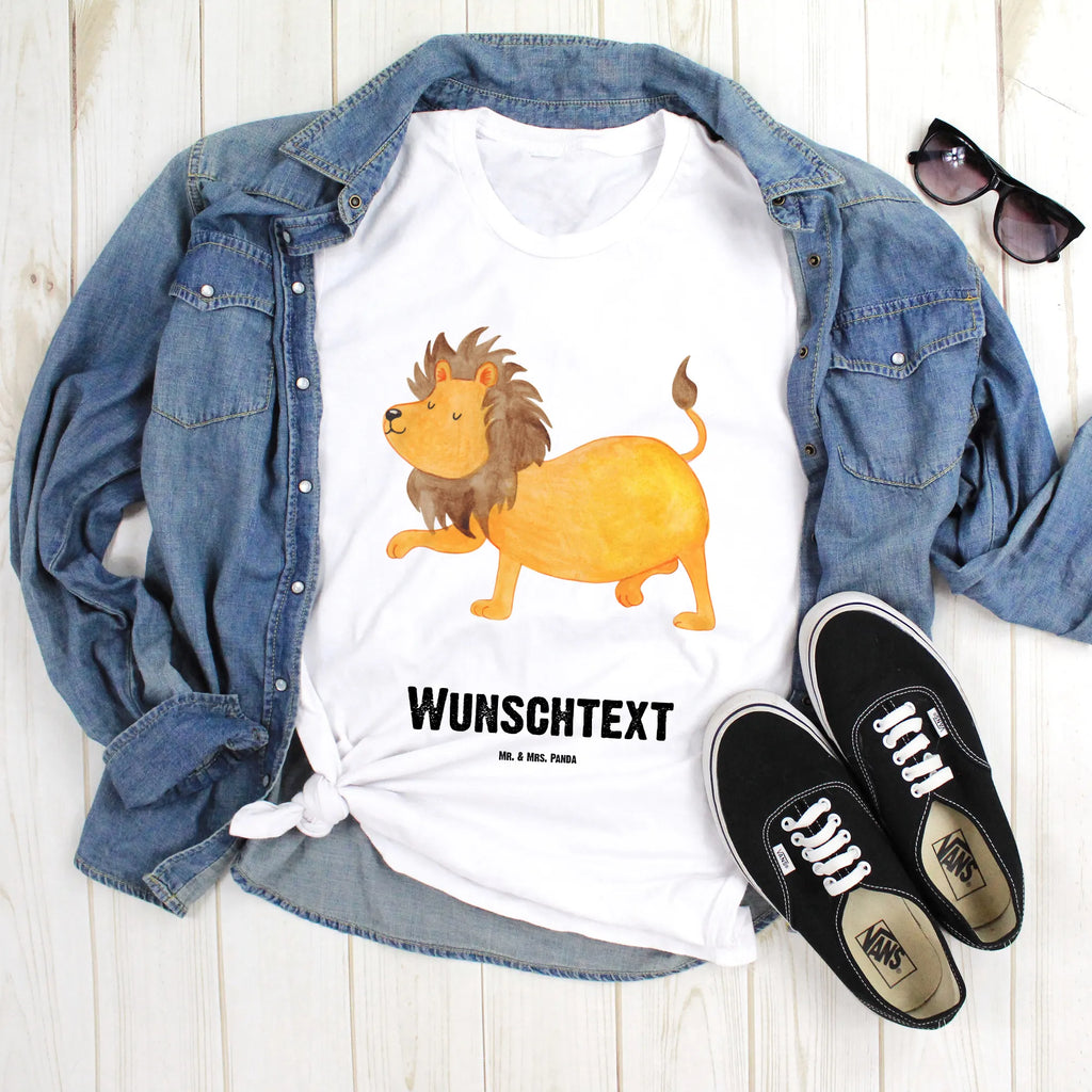 Personalised T-Shirt Star sign Lion T-Shirt Personalisiert, T-Shirt mit Aufruck, Wunschtext, T-Shirt mit Namen, Bedrucken, Astrologie, Aszendent, Tierkreiszeichen, Horoskop, Sternzeichen, Geschenk August, Löwe Geschenk, Geburtstag Juli, Geburtstag August, König Der Tiere, Geschenk Juli, Löwe Sternzeichen