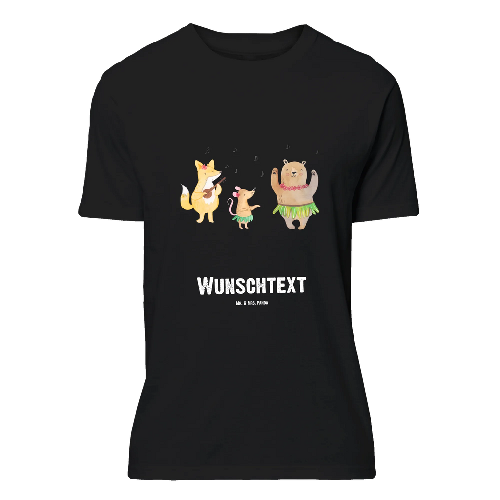 Personalised T-Shirt forest animals Aloha T-Shirt mit Namen, Bedrucken, Wunschtext, T-Shirt Personalisiert, T-Shirt mit Aufruck, Tiermotive, Tiere, Gute Laune, Lustige Sprüche, Waldtiere, Lachen, Hase, Tanzen, Wald, Aloha, Bär, Musik, Igel, Leben