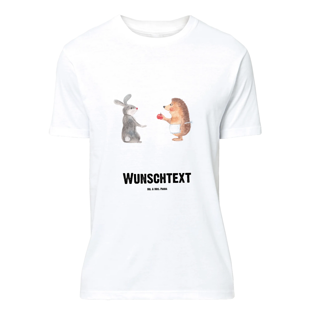 Rozmiar L Personalizowana koszulka królik jeż Bedrucken, T-Shirt Personalisiert, T-Shirt mit Namen, T-Shirt mit Aufruck, Wunschtext, Tiere, Gute Laune, Tiermotive, Lustige Sprüche, Spruch Romantisch, Herzschmerz, Igel, Trösten, Liebe Spruch, Hase, Igel und Hase, Trennungsschmerz, Liebeskummer Geschenk