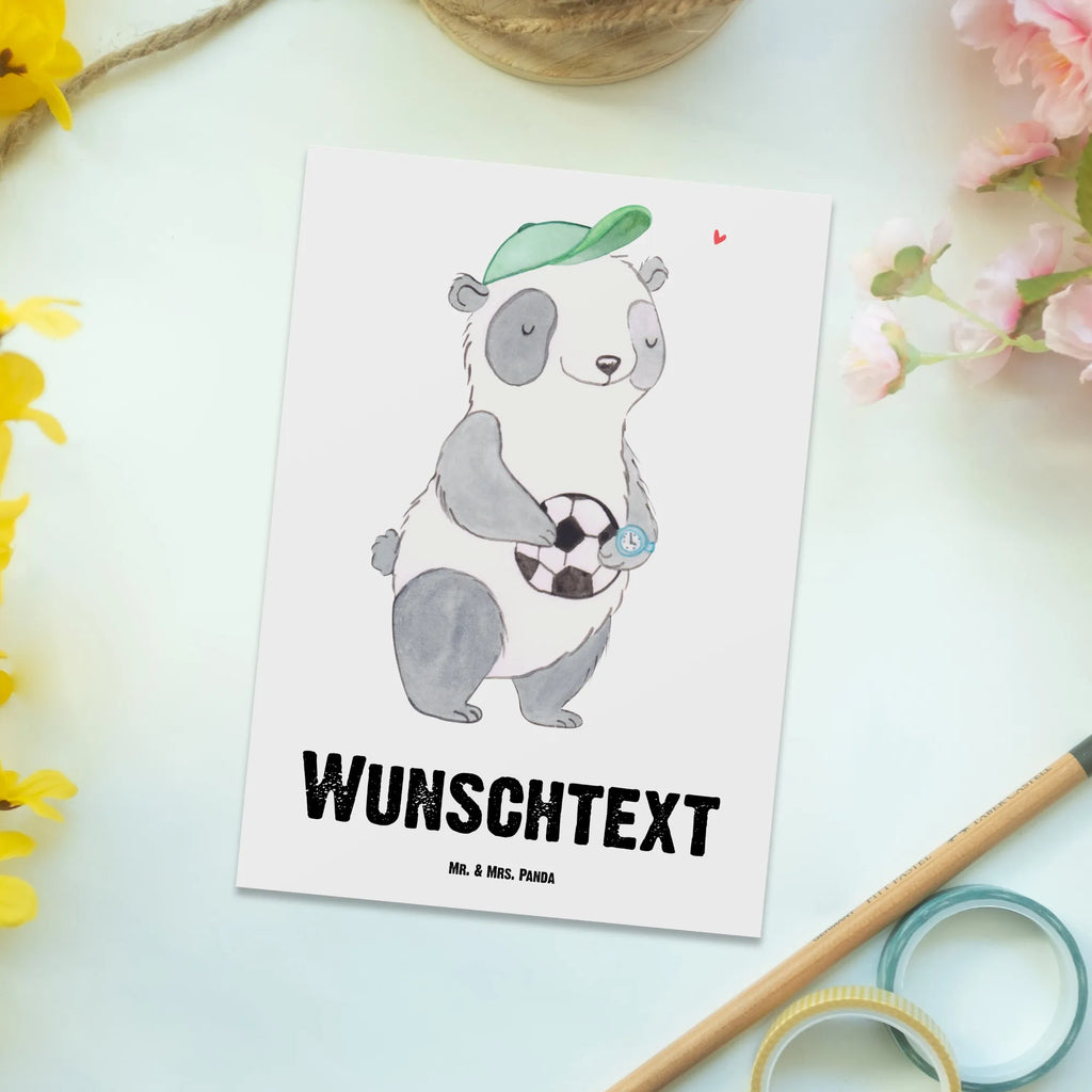 Personalizowana kartka pocztowa Trener piłki nożnej serce Zawód, Wykształcenie, Jubileusz, Pożegnanie, Emerytura, Kolega, Koleżanka, Prezent, Dawać, Pracownik, Współpracownik, Firma, Dziękuję, Dziękuję bardzo