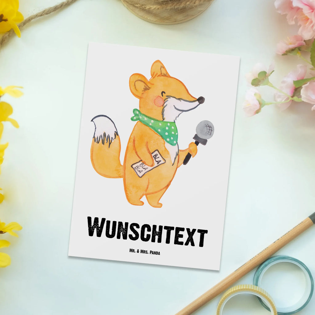 Personalizowana kartka pocztowa Dziennikarz Serce Zawód, Wykształcenie, Jubileusz, Pożegnanie, Emerytura, Kolega, Koleżanka, Prezent, Dawać, Pracownik, Współpracownik, Firma, Dziękuję, Dziękuję bardzo