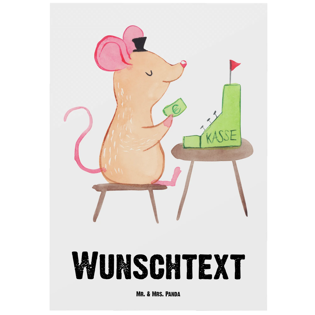 Personalised postcard cashier heart gift, gift idea, best, farewell gift, passing exam, anniversary, retirement, promotion, job start, sayings, funny, profession