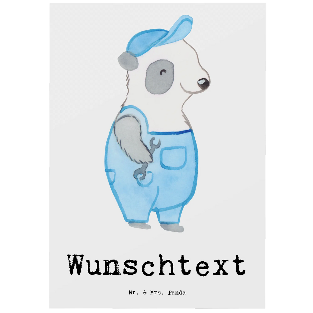 Personalised postcard Mechatronics Technician for Refrigeration Technology heart gift, gift idea, best, farewell gift, passing exam, anniversary, retirement, promotion, job start, sayings, funny, profession