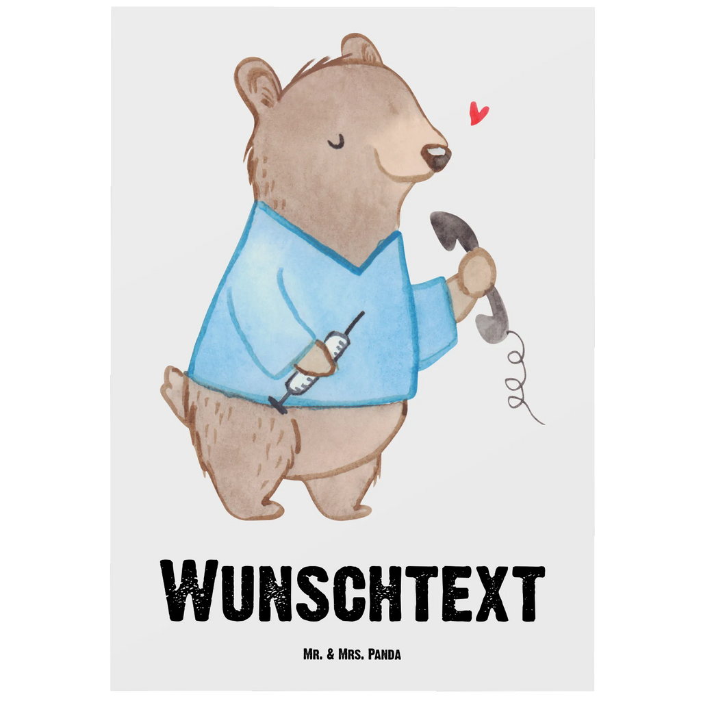 Personalisierte Postkarte Medizinische Fachangestellter mit Herz Grußkarte mit Wunschtext, Ansichtskarte mit Namen, Postkarte mit Wunschtext, Einladung mit Wunschtext, Postkarte bedrucken, Postkarte mit Namen, Postkarte personalisierbar, Karte mit Wunschtext, Geschenkkarte mit Wunschtext, Einladung mit Namen, Karte mit Namen, Grußkarte mit Namen, Ansichtskarte mit Wunschtext, Geschenkkarte mit Namen, Beruf, Ausbildung, Jubiläum, Abschied, Rente, Kollege, Kollegin, Geschenk, Schenken, Arbeitskollege, Mitarbeiter, Firma, Danke, Dankeschön, Sprechstundenhilfe, Arzthelfer, Medizinischer Fachangestellter