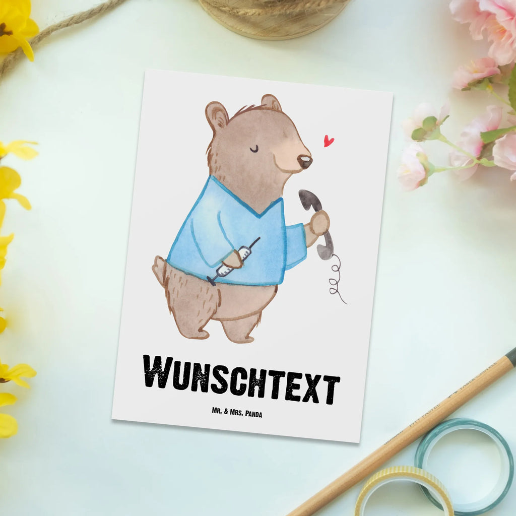 Personalisierte Postkarte Medizinische Fachangestellter mit Herz Grußkarte mit Wunschtext, Ansichtskarte mit Namen, Postkarte mit Wunschtext, Einladung mit Wunschtext, Postkarte bedrucken, Postkarte mit Namen, Postkarte personalisierbar, Karte mit Wunschtext, Geschenkkarte mit Wunschtext, Einladung mit Namen, Karte mit Namen, Grußkarte mit Namen, Ansichtskarte mit Wunschtext, Geschenkkarte mit Namen, Beruf, Ausbildung, Jubiläum, Abschied, Rente, Kollege, Kollegin, Geschenk, Schenken, Arbeitskollege, Mitarbeiter, Firma, Danke, Dankeschön, Sprechstundenhilfe, Arzthelfer, Medizinischer Fachangestellter